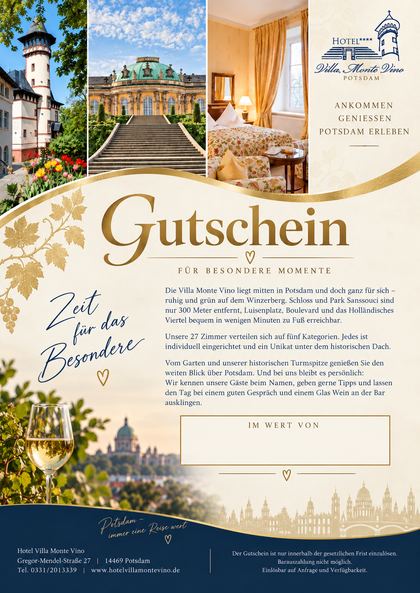 Gutscheinvorlage Zeit für das Besondere