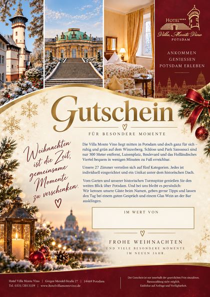 Gutscheinvorlage Weihnachten