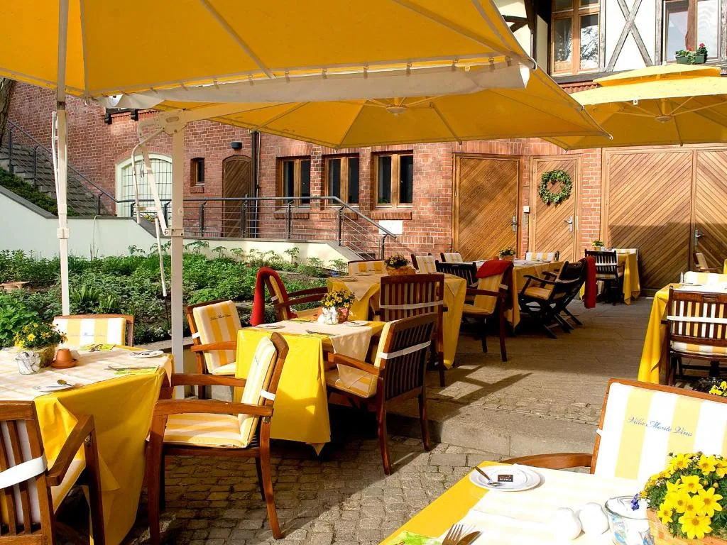 Garten und Terrasse des Hotels Villa Monte Vino in Potsdam (1)