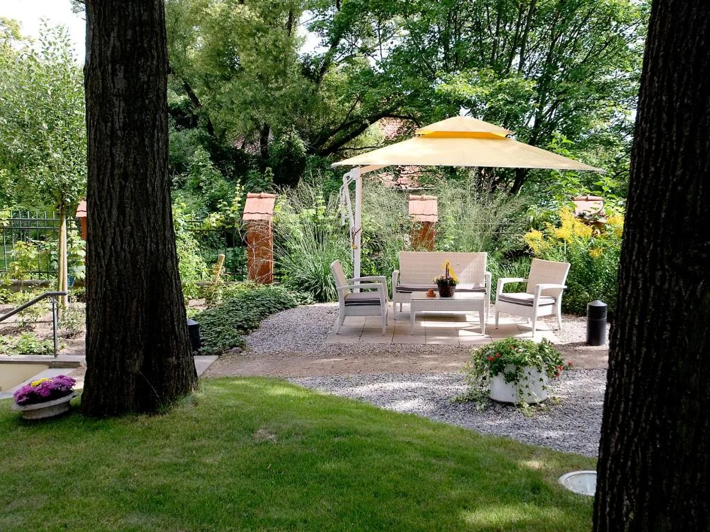 Garten und Terrasse des Hotels Villa Monte Vino in Potsdam (2)