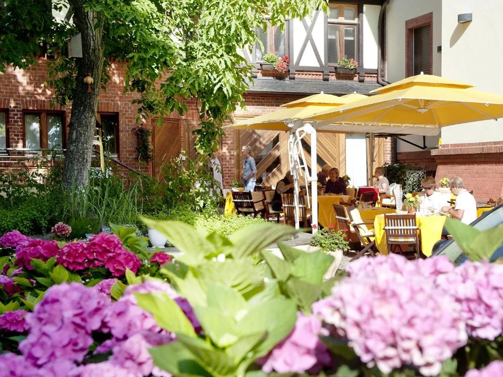Garten und Terrasse des Hotels Villa Monte Vino in Potsdam (8)